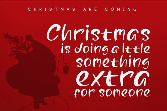 Christmas Are Coming Font Poster 3