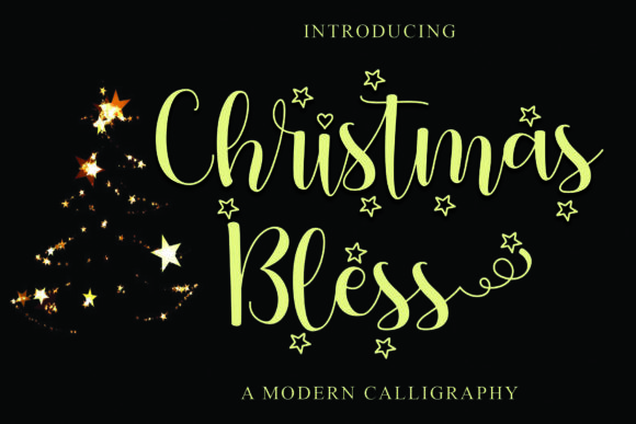 Christmas Bless Font Poster 1