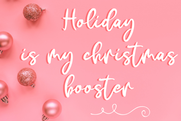 Christmas Booster Font Poster 3