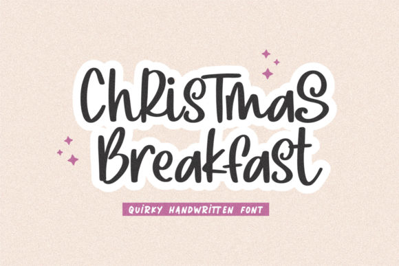 Christmas Breakfast Font Poster 1