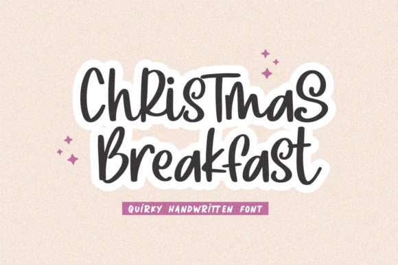 Christmas Breakfast Font