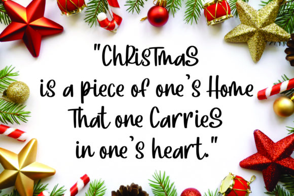 Christmas Breakfast Font Poster 2