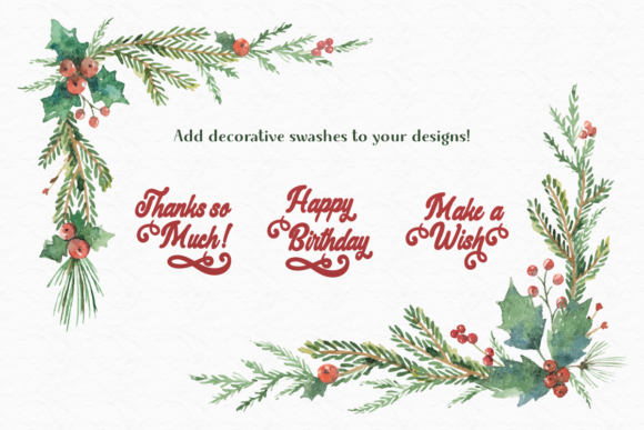 Christmas Cat Font Poster 7
