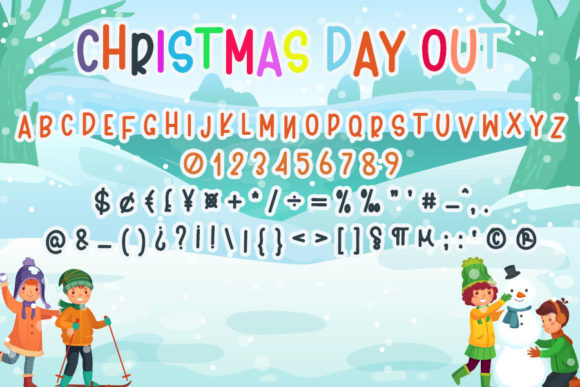 Christmas Day out Font Poster 7