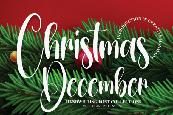 Christmas December Font Poster 1