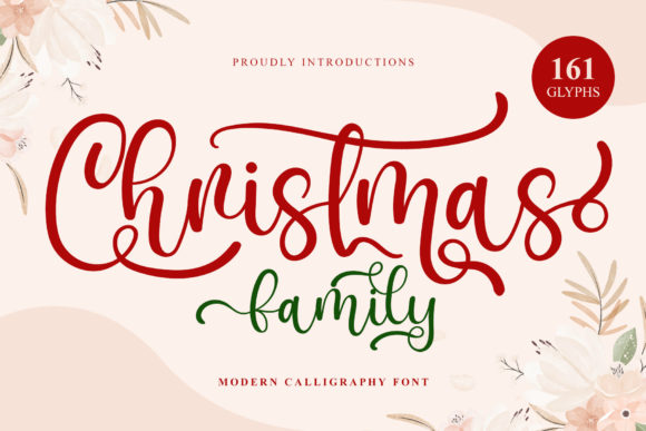 Christmas Family Font Poster 1