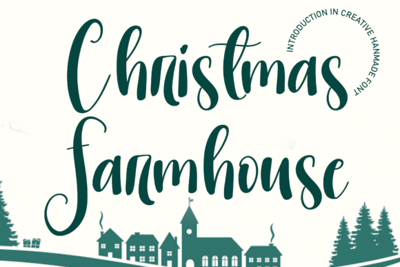 Christmas Farmhouse Font Poster 1