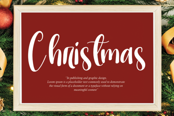 Christmas Farmhouse Font Poster 3