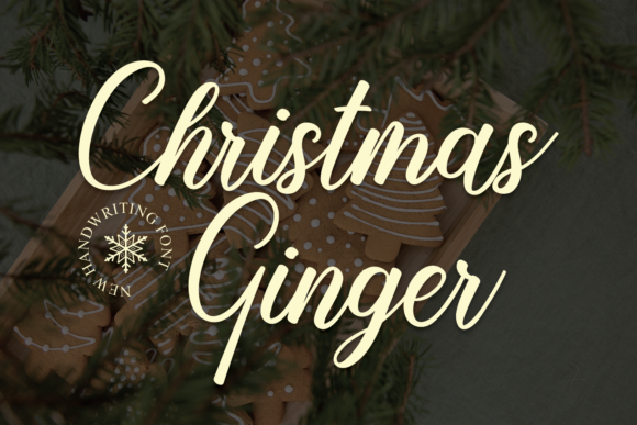 Christmas Ginger Font Poster 1