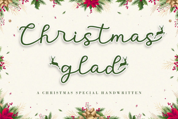 Christmas Glad Font Poster 1