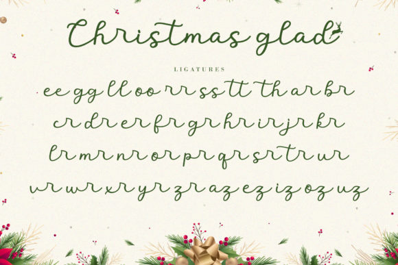 Christmas Glad Font Poster 10