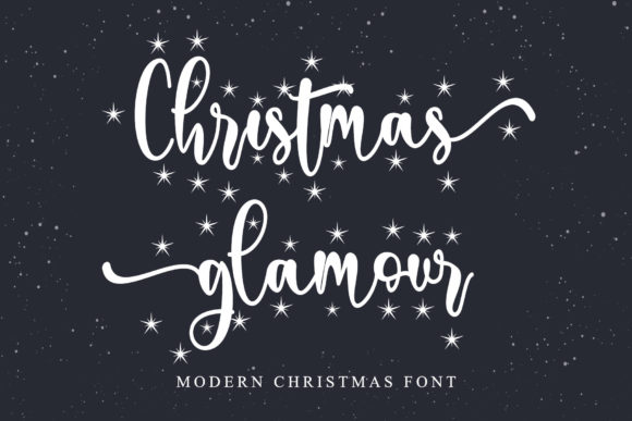 Christmas Glamour Font Poster 1