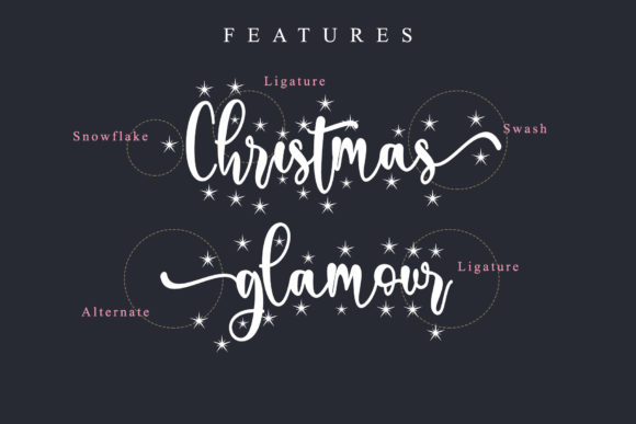 Christmas Glamour Font Poster 6