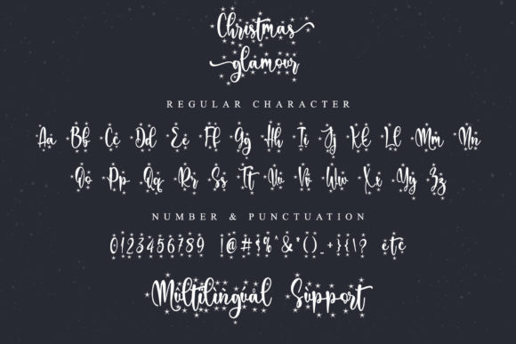 Christmas Glamour Font Poster 7