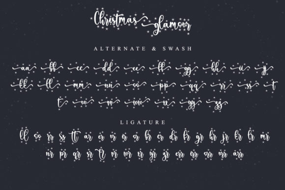Christmas Glamour Font Poster 8