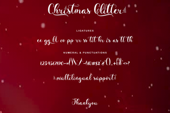 Christmas Glitter Font Poster 8