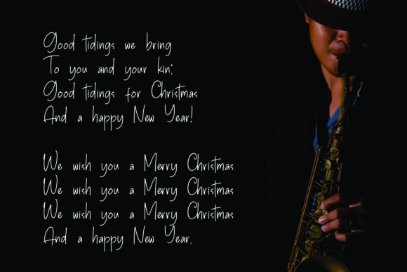 Christmas Glitter Font Poster 10
