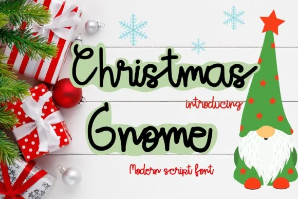 Christmas Gnome Font Christmas Gnome Font Poster 1