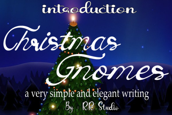 Christmas Gnomes Font Poster 1