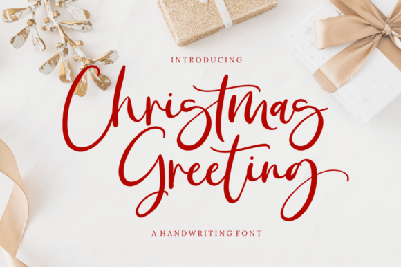 Christmas Greeting Font Poster 1
