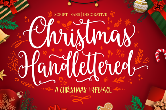 Christmas Hand-lettered Trio Font Poster 1