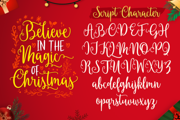 Christmas Hand-lettered Trio Font Poster 2