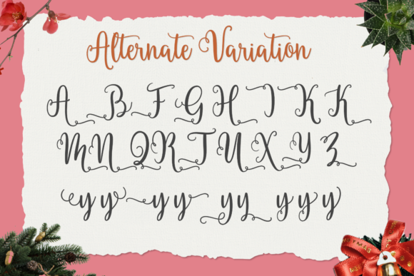 Christmas Hand-lettered Trio Font Poster 5