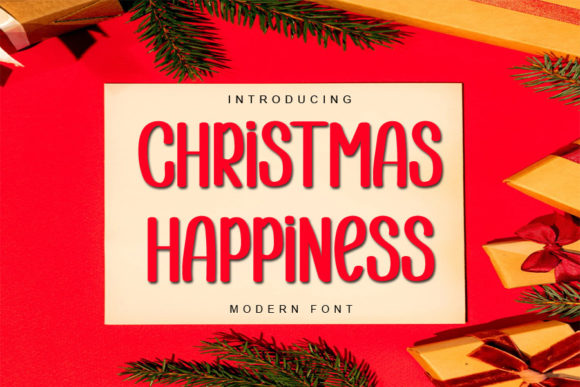 Christmas Happiness Font Poster 1