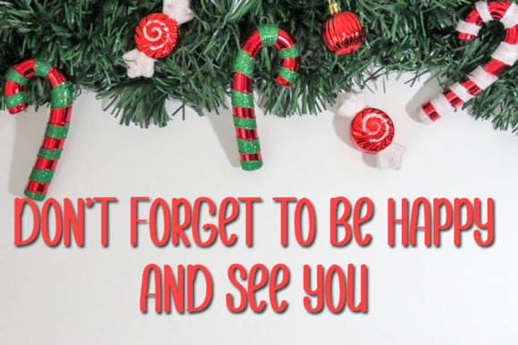 Christmas Happiness Font Poster 5
