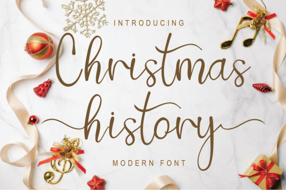 Christmas History Font Poster 1
