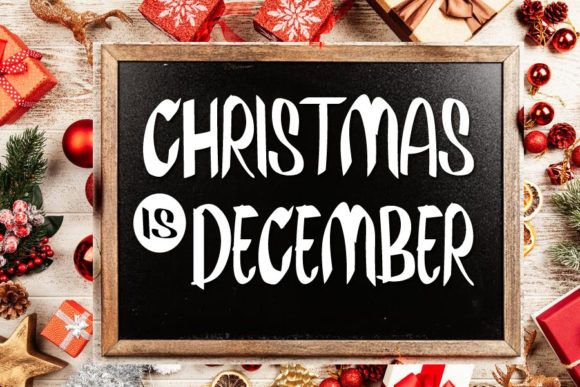 Christmas in December Font Poster 1
