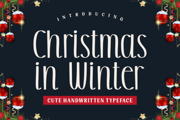 Christmas in Winter Font Poster 1