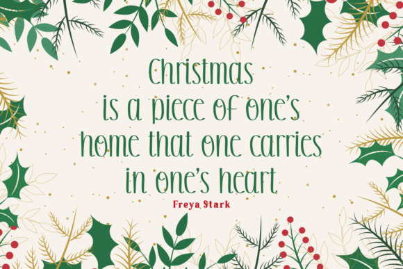 Christmas in Winter Font Poster 2
