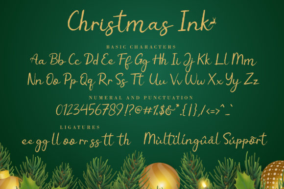 Christmas Ink Font Poster 9
