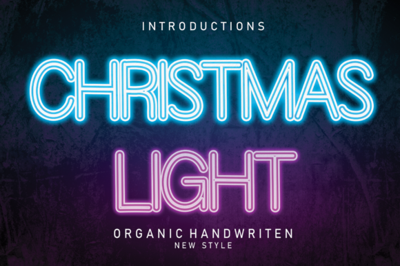 Christmas Light Font