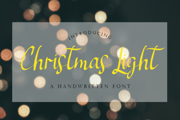 Christmas Light Font