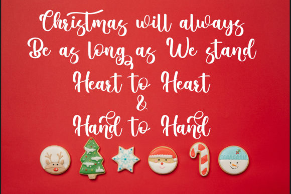 Christmas Lights Font Poster 2