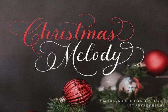 Christmas Melody Font Poster 1