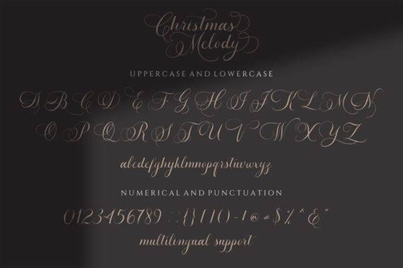 Christmas Melody Font Poster 10
