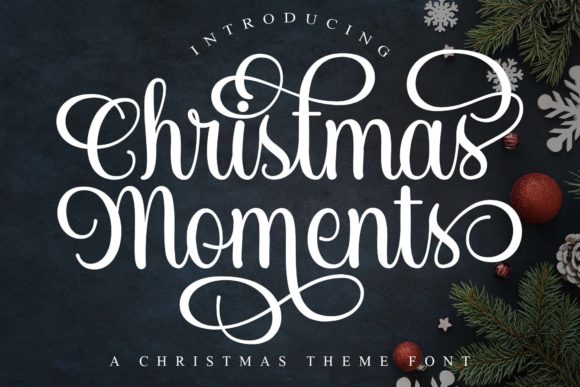 Christmas Moments Font Poster 1