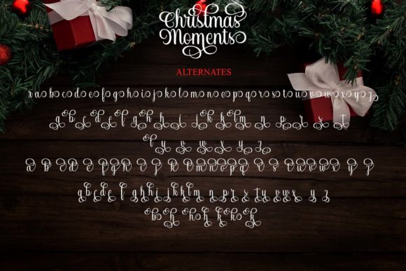 Christmas Moments Font Poster 9