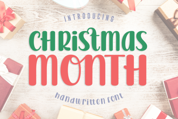 Christmas Month Font Poster 1