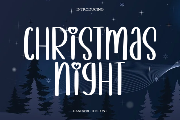 Christmas Night Font Poster 1