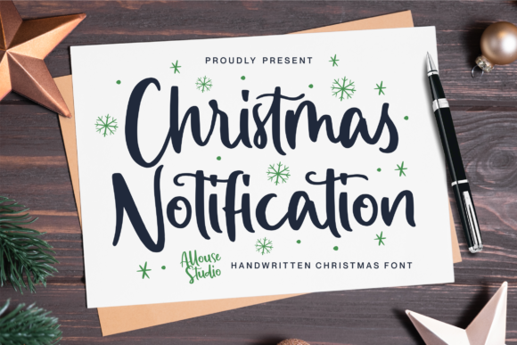 Christmas Notification Font Poster 1