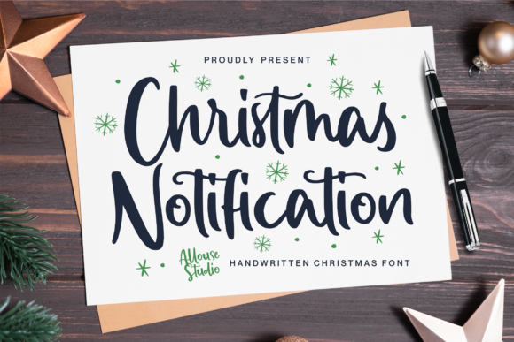 Christmas Notification Font