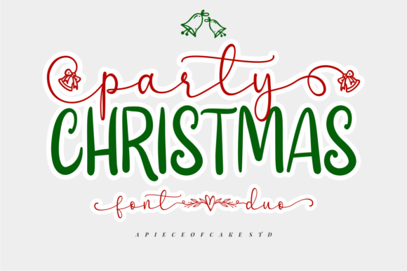 Christmas Party Font Poster 1