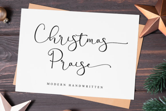 Christmas Praise Font Poster 1