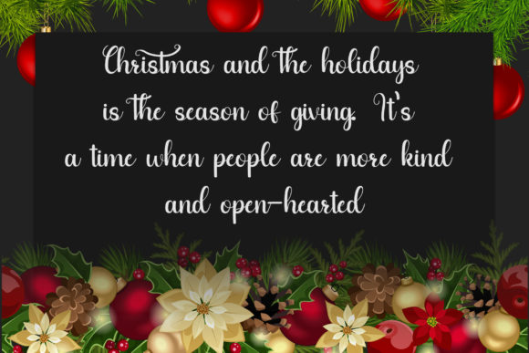 Christmas Romantic Font Poster 2
