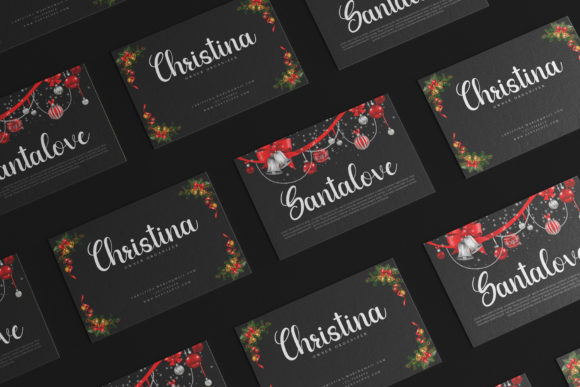 Christmas Romantic Font Poster 4