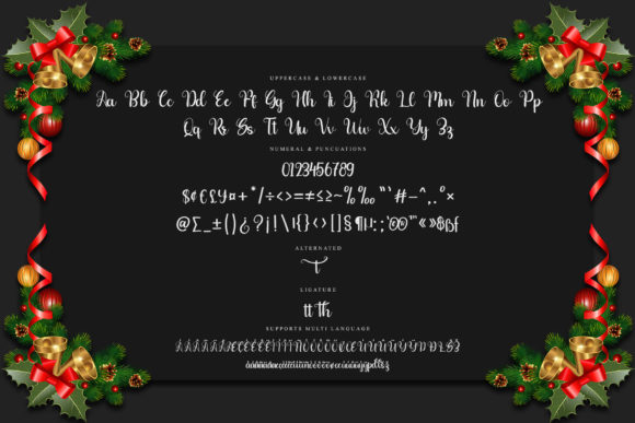 Christmas Romantic Font Poster 6
